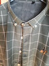 诺贝尔保罗保暖衬衫男士加绒加厚免烫刺绣马标时尚商务休闲中青年格子衬衣 BN8208 灰格 40 【建议130-150斤】 实拍图