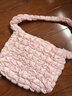 天丂单肩包女褶皱云朵包包2024七夕休闲百搭泡泡大容量通勤单肩包 云朵包【粉色35*28】 实拍图