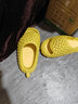 暖之缘榴莲拖鞋男夏外穿新款搞怪EVA厚底防滑室内家居踩屎感凉拖鞋男士 金枕黄 38-39 (适合37-38码) 实拍图