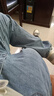 真维斯（Jeanswest）牛仔裤男秋冬季新款直筒宽松休闲长裤男弹力高端百搭阔腿裤子男 浅蓝 602 31 (2尺4) 实拍图