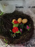 慧祥创意家居客厅园艺装饰摆件仿真动物树脂工艺品仿真小鸟装饰摆件 鸟窝(配送三个鸟蛋) 实拍图