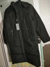 老爷车 中长款羽绒服男过膝加厚保暖连帽大码宽松中老年人男装羽绒服外套大衣冬季新品爸爸装防寒服送礼 无毛领-黑色 XL-180 实拍图