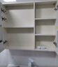 鲸品（JING PIN）不锈钢浴室柜组合陶瓷一体洗手盆柜蜂窝铝洗漱台智能镜柜洗脸盆柜 8996-80cm双门+普通圆柱直角镜柜 配白色招财猫龙头 实拍图
