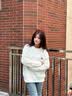 查尔斯桃心针织衫男女情侣款 小爱心Logo圆领编织休闲针织毛衣 白色 XL 实拍图