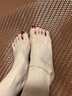周六福红18K金脚链可爱喵彩金玫瑰金脚链生日礼物 C088915 20+3cm 实拍图