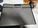 dpbag便携手提印章执照一体包印章收纳包营业执照正副本保护套密码锁 加大双手提皮革印执一体灰6章 实拍图