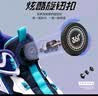 361°【悍将】童鞋男童篮球鞋网面透气减震训练运动鞋旋钮扣女童球鞋 【四季密网】幻象蓝/羽毛白/墨蓝 36 实拍图