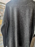 恒源祥圆领针织衫女纯羊毛衫秋冬纯色套头保暖简约内搭上衣打底女装毛衣 烟灰色 M /165/88A 实拍图