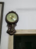 凯恩斯（KAIENSI） 挂钟客厅钟表欧式复古时钟摇摆石英钟表电波创意木质挂表家用 3340BB-带日历款-智能电波机芯 16英寸 实拍图