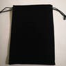 鱼雁兔黑色绒布袋珠宝首饰包装袋饰品束口袋抽绳袋印章公章收纳手机布袋 黑色30*40cm 实拍图