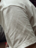 南极人纯棉短袖t恤男女背心夏季圆领体恤男士汗衫半袖情侣打底衫上衣白T 实拍图
