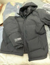 361°连帽羽绒服男冬季新款防水防油防污科技防钻绒羽绒服保暖运动外套 【推荐】【男款】超级黑 S 实拍图