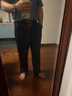 马登工装  仿天丝丹宁牛仔裤宽松垂感美式休闲长裤微弹直筒裤子男秋季 靛蓝色 S 实拍图