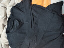 尚都比拉春秋重工浮雕肌理感圆领长袖t恤女纯色宽松女装上衣 黑色 XL  晒单实拍图