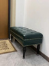 百裕达床尾凳老店欧式床尾凳换鞋凳美式床榻衣帽间凳梳妆凳长条凳沙发凳 90*40*45墨绿色 实拍图