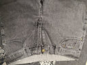Lirdn Lee2025冬季新牛仔裤男士高档欧美风厚款百搭潮牌修身直筒时尚长裤子 砂灰色 32 码-腰围2尺5 实拍图