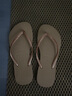 havaianas哈唯纳Slim细带夹脚女人字拖平底海边沙滩夏情侣拖鞋 3581-浅卡其色 37-38 巴西码 实拍图
