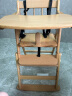 源氏木语儿童家具儿童餐椅实木可折叠高脚餐桌椅可调节升降家用宝宝座椅成长儿童椅 白色坐垫-儿童餐椅 晒单实拍图