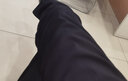 红豆西裤男【免烫垂顺抗皱】商务黑色西装裤职业休闲裤子男西服裤子 黑色【夏季款 随心裁 裤线定型】 35 实拍图