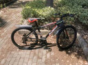 ICOLOUR山地车自行车成人公路单车男变速双减震越野单车学生女青少年 顶配版-辐条轮【灰橙色】 26寸21速【身高：160-180cm】 实拍图