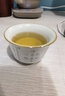 昌朴居 汝窑茶杯主人杯品茗杯功夫茶杯心经杯陶瓷茶盏茶具个人单杯喝茶杯   月白汝窑反口杯-心经 实拍图