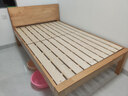 木和工 床实木床双人北欧单人可定制主卧加高加厚美式原木出租屋简易床 实拍图