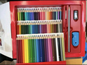 辉柏嘉（Faber-castell）彩铅油性水溶性彩色铅笔绘画套装美术画画工具儿童七夕情人节礼物艺考 48色（纸盒）水溶+48孔笔帘 实拍图