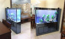 江彩鱼缸客厅大型水族箱落地隔断墙家用办公室底过滤超白玻璃鱼缸定制 1米普高（100x30x150cm） 实拍图