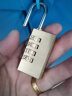 玥玛密码挂锁行李箱密码锁健身房密码锁拉杆旅行箱包锁学生抽屉挂锁 铜色大号 实拍图