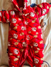 巴拉巴拉连体衣婴儿衣服宝宝秋冬装外出羽绒服新款抱衣盘扣造型 中国红-盘扣设计-60611 90cm（充绒量 90g） 实拍图