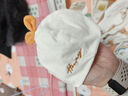 十月结晶婴儿帽子囟门帽春夏四季新生儿初生胎帽 桔色【四季款0-6个月】 实拍图