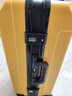 欧遥行李箱男铝框密码拉杆箱子韩版潮流大容量可登机女旅行皮箱次日达 黄色【黑框款-升级带充电口】 24英寸 -黄金尺寸-学生返校托运箱 实拍图