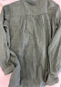 无印良品（MUJI）女式木棉混双层纱织长袖罩衫女士衬衫衬衣外套早春新品  BC2IZC4S 烟熏绿色 M(160/84A) 晒单实拍图