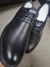 木林森皮鞋男真皮高端男鞋休闲秋冬季加绒棉皮鞋男商务正装厚底大小码鞋 MLS18593M [系带加绒款] 42 实拍图