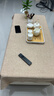 纯色布艺桌布防水防油家用装饰台布餐桌茶几盖布长方形防尘桌面布 【防水竹节麻】卡其 90*140cm 实拍图