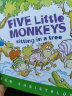 英文原版绘本 五只小猴子系列 Five Little Monkeys Sitting in a Tree 纸板书 廖彩杏书单推荐 儿童启蒙图画故事绘本 实拍图