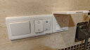 德力西(DELIXI)浴霸开关 通用家用卫生间浴室防水开关面板 四开翻盖白色 晒单实拍图