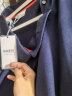 哈吉斯（HAZZYS）女装 夏款斜领气质时尚系带素色日常通勤休闲连衣裙AQWSE03BF02 藏青色NV 165/88A 40 晒单实拍图