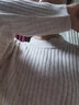 无印良品 MUJI 女式 含牦牛绒羊毛 宽罗纹编织 高圆领毛衣 长袖针织衫简约 燕麦色 L 实拍图
