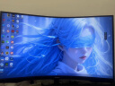 三星（SAMSUNG）32英寸 165Hz 2K 1000R 曲面 1ms HDR10 FreeSync 低蓝光 玄龙骑士 电竞显示器 LS32CG552ECXXF 实拍图