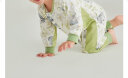 威尔贝鲁（WELLBER）婴儿睡袋儿童前6后4竹棉纱布分腿睡衣宝宝防踢被春夏熊猫贴贴2XL 晒单实拍图