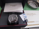 卡罗莱男士手表全自动机械表运动男表防水多功能时尚真皮精钢带夜光腕表 银色黑色皮带 CA1112 实拍图