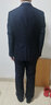 罗蒙（ROMON）西服套装男士修身西装职业正装新款结婚新郎伴郎商务服 906藏青（二扣）【2件套】 L 175 实拍图