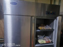 银都餐饮设备 商用冰箱 六门冰柜商用 厨房大容量冷藏柜 单温冷藏保鲜柜 立式冷冻柜大冰箱 四门双温-下冷冻-15℃ 双压缩机 商用后厨冰箱 实拍图