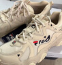 FILA 斐乐猫爪鞋4代女鞋老爹鞋情侣运动鞋复古时尚休闲鞋网面透气 【女款】古白色/白天鹅-AW 39 实拍图