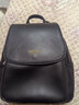 【商场同款】稻草人双肩包女新款时尚百搭韩版潮流女士背包大容量软皮旅行小书包 610016-4黑 实拍图