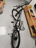 ICOLOUR山地车自行车成人公路单车男变速双减震越野单车学生女青少年 顶配版-辐条轮【黑白色】 24寸21速【身高：140-165cm】 实拍图