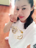 妃丽慕尚白色短袖T恤女中长款2025夏季韩版宽松显瘦洋气印花女装上衣 20181白色 M 建议110斤以内 实拍图