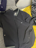 七匹狼夹克男士25秋季新款三防抗静电防风行政外套男高端商务茄克衫男装 藏青-新升级三防1808 3XL (185) 实拍图