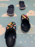 crocs卡骆驰洞洞鞋贝雅卡骆班轻便耐磨一脚蹬休闲鞋|205089 黑色/白色-066 37 /38(230mm) 实拍图
